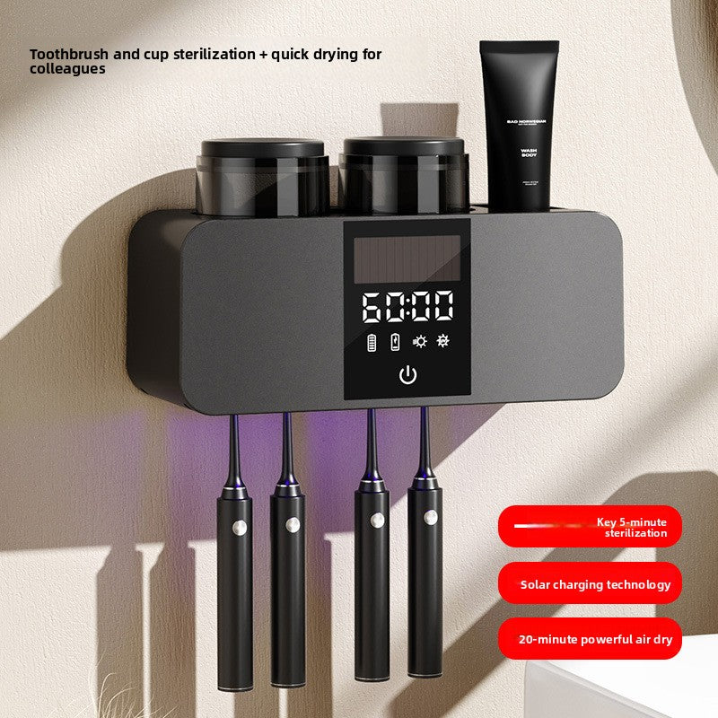 Wall-Mounted Punch-Free Mouthwash Cup Set