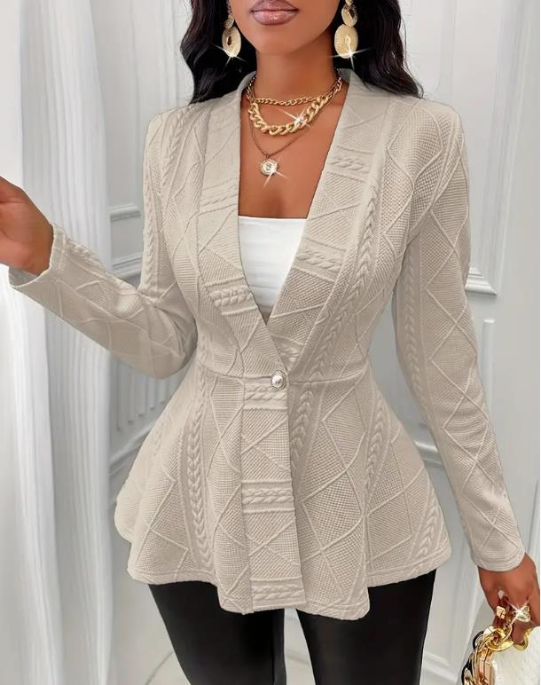Womens Jacquard Blazer
