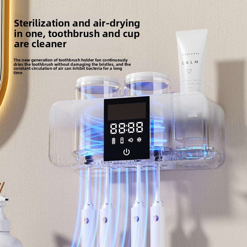 Wall-Mounted Punch-Free Mouthwash Cup Set