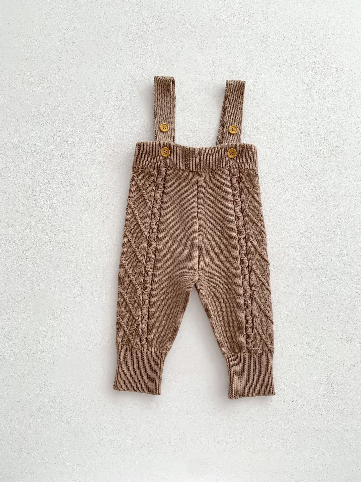 Baby Knit Sweater and Overalls Set