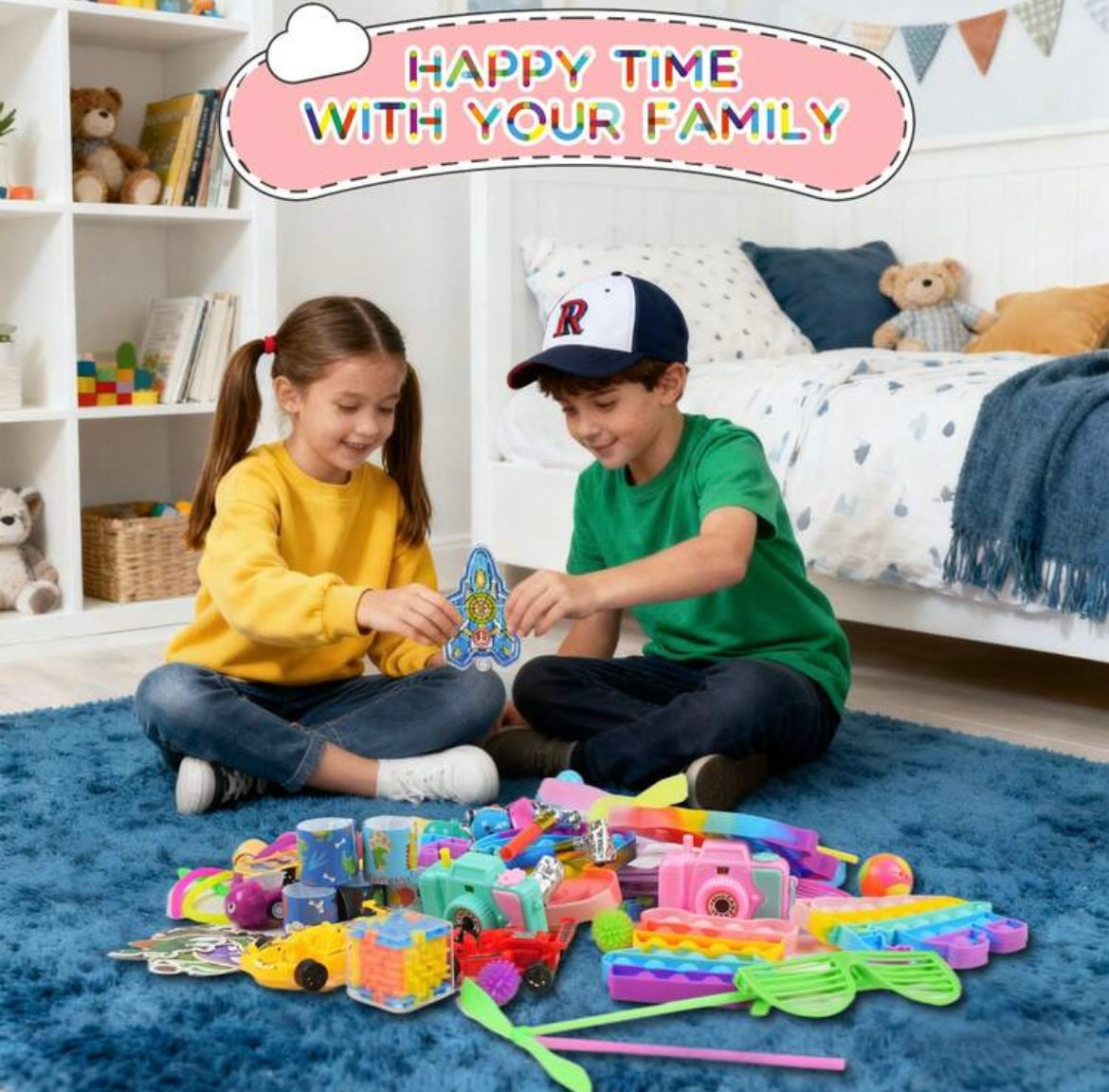 366pcs Party Favors, Christmas Fidget Toys Set, Box Toys For Classroom Carnival Prize Rewards, Goodie Bag Stuffers Birthday Gifts Fidget Toy Bulk For Boys And Girls