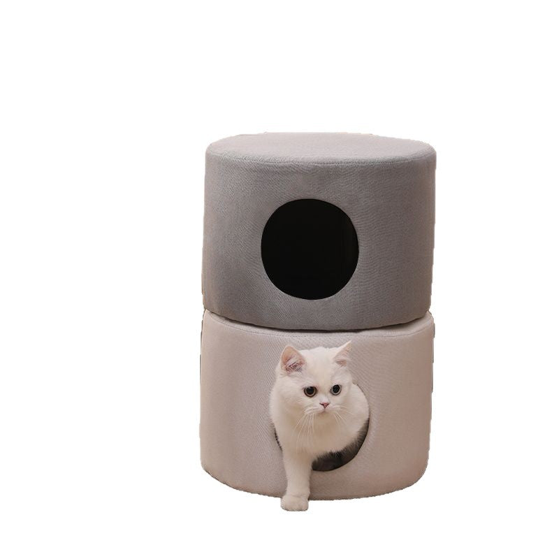 Shared seating area for humans and cats